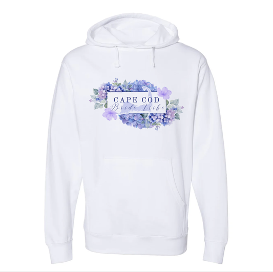 Cape Cod Bride Tribe Hoody- Hydrangeas