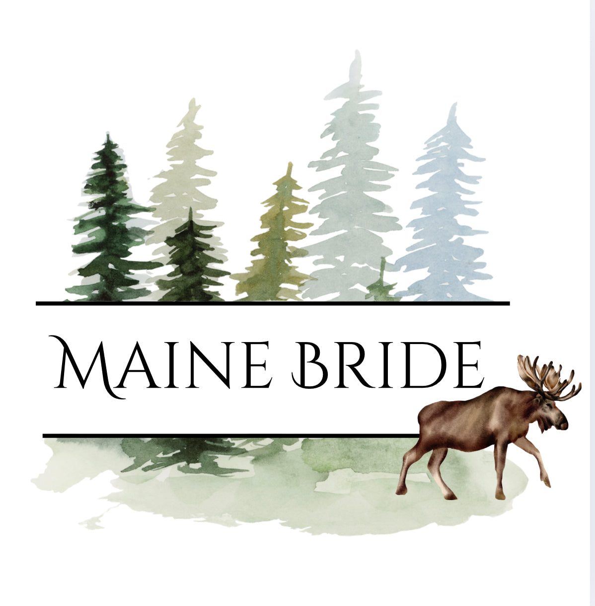 Maine Bride Tribe Canvas Bag- Moose