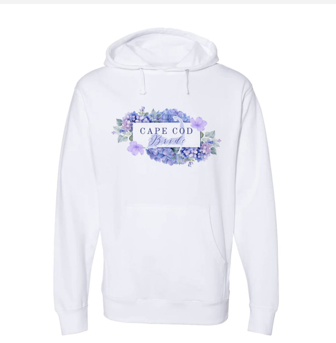 Cape Cod Bride Hoody- Hydrangeas