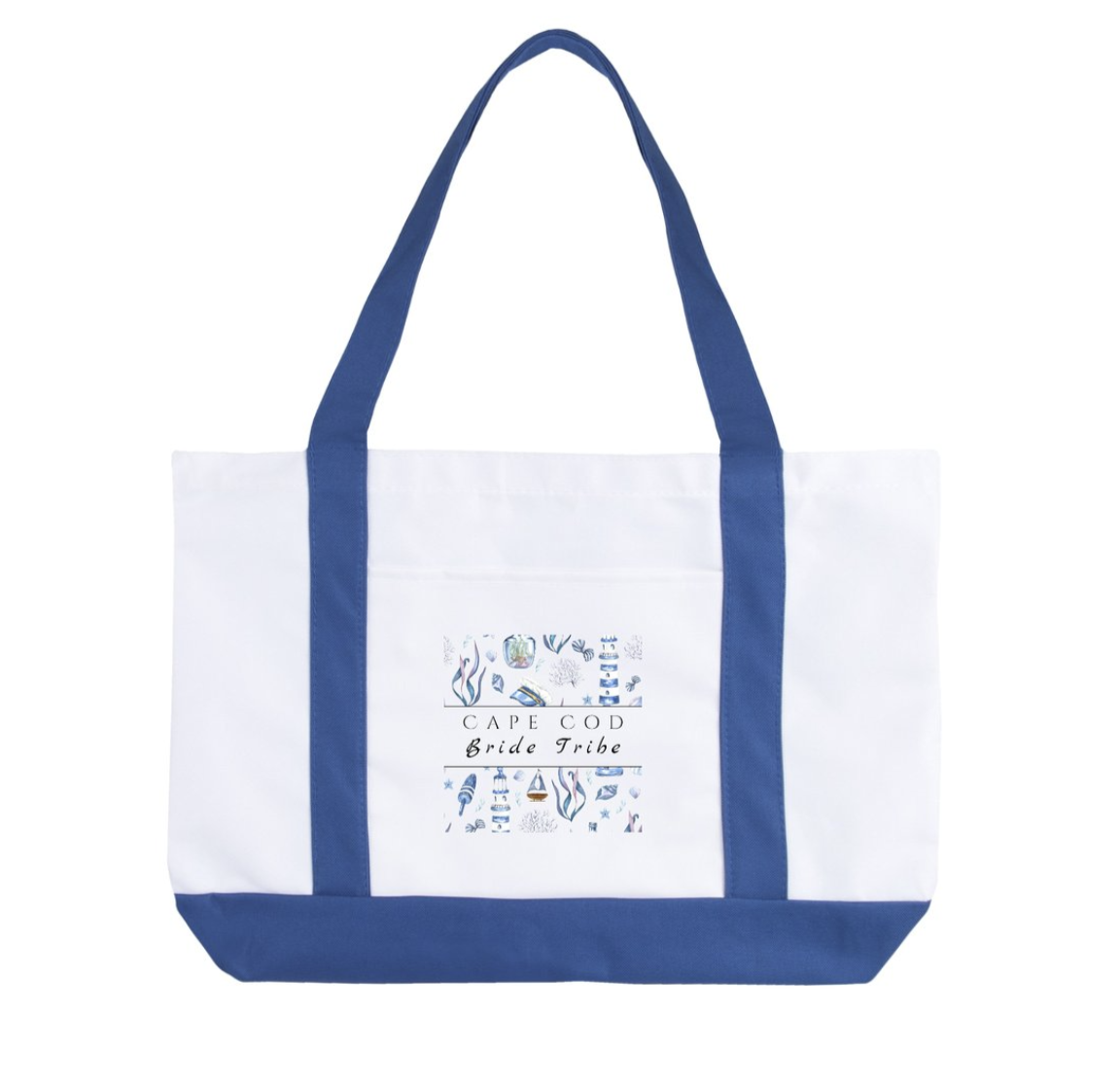 Cape Cod Bride Tribe Canvas Tote- Nautical