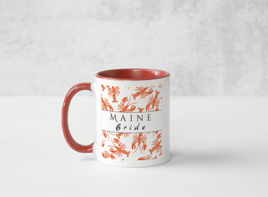 Maine Bride Mug- Lobster