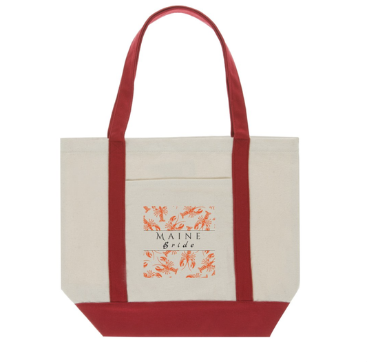 Maine Bride Tote Bag- Lobster